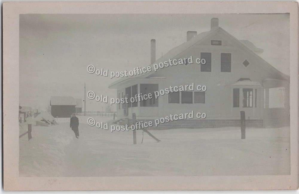 Meridian, Idaho-Biggest Snow-House-E.F. Atwater c1910-RPPC Real Photo Postcard