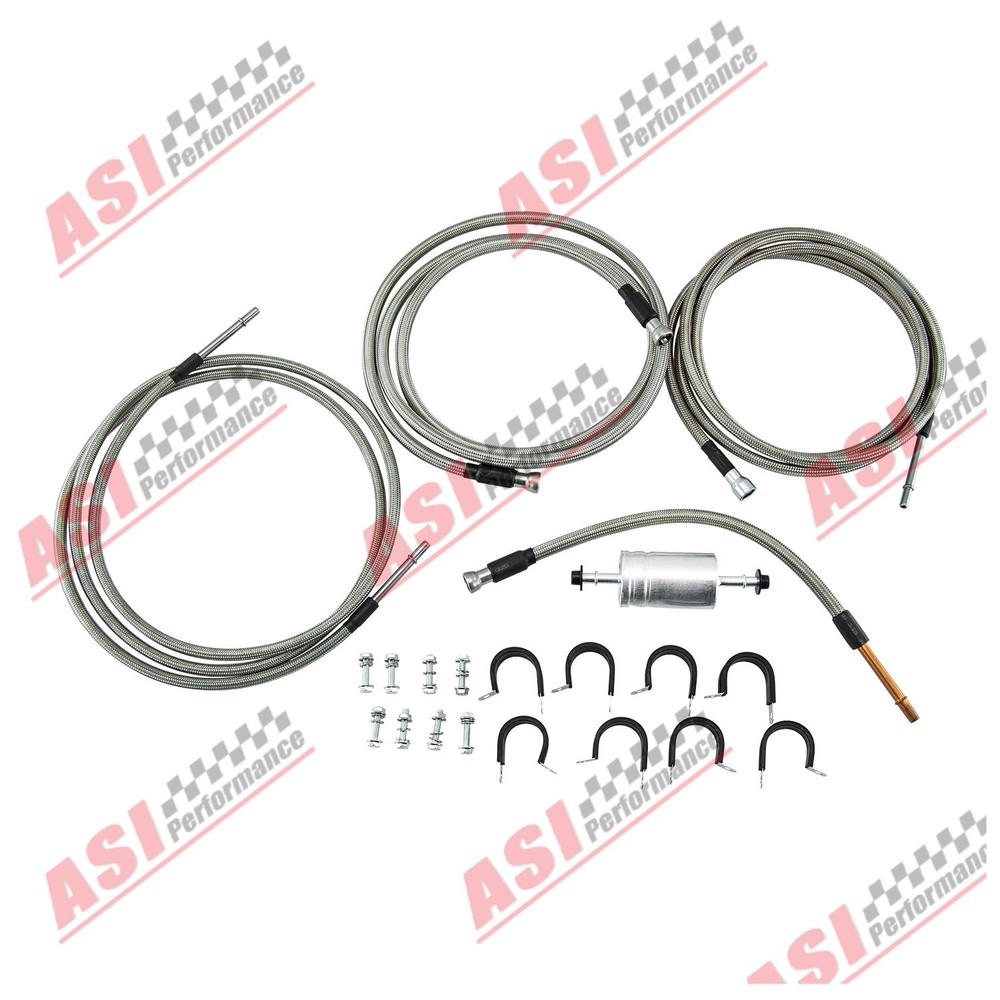 Braided Quick Fix Fuel Line Kit Fit 1999-03 Chevy Silverado,GMC Sierra 1500 V8