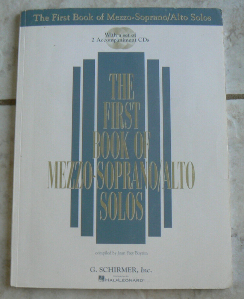 The First Book of Mezzo-Soprano/Alto Solos Voice, w/2 NEW CDs 1991 Schirmer