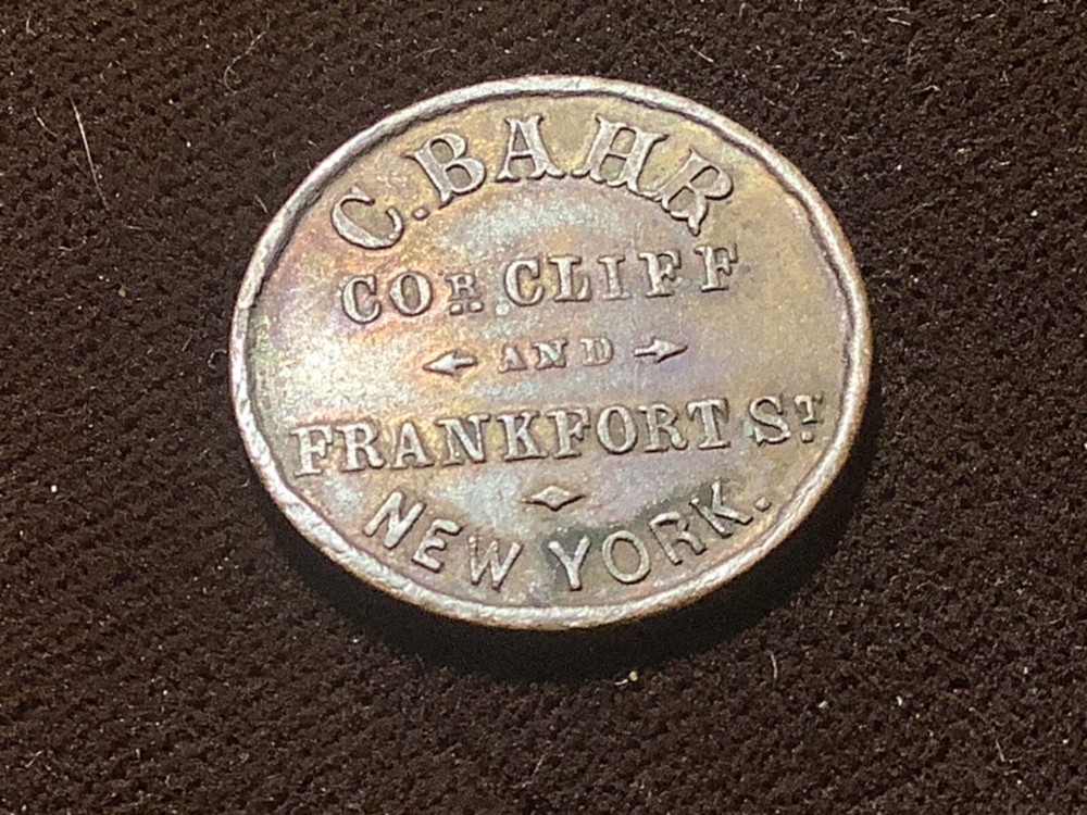 #1 Civil War Token NY-630-C-6A C Bahr R2