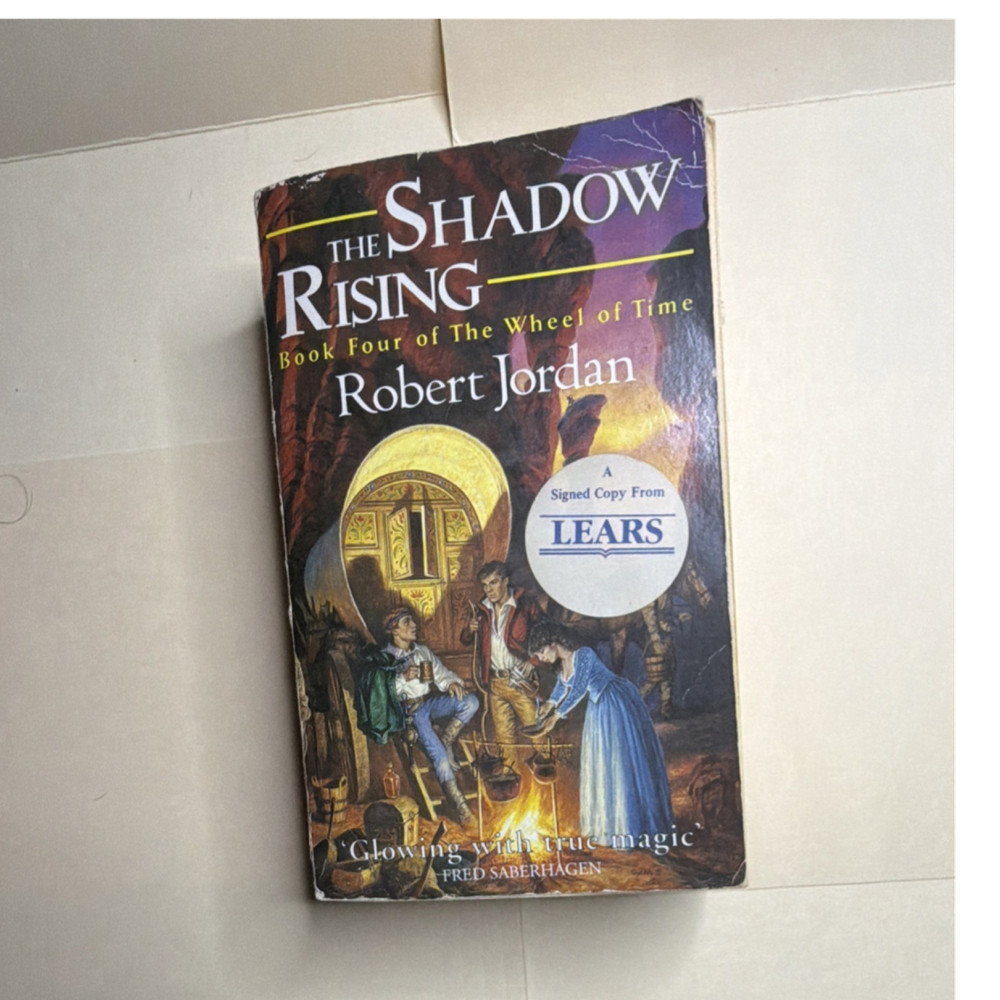 Robert Jordan SIGNED  The Shadow Rising (Wheel of Time Book 4) Paperback 1993