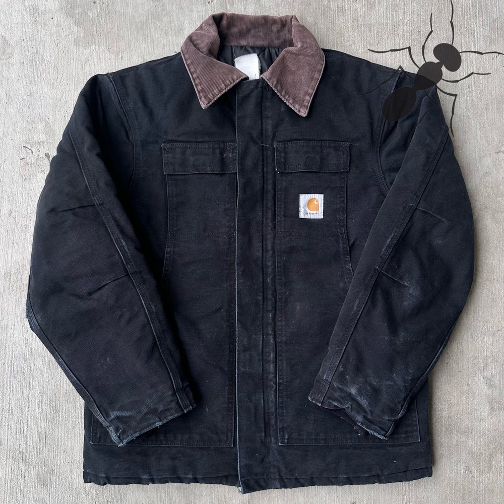 Vintage Y2K Carhartt Black Arctic Workwear Jacket for Men