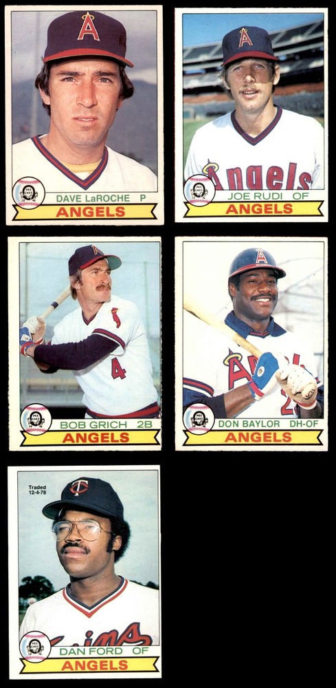 1979 O-Pee-Chee California Angels Near Team Set 3 - VG 6620567 (7 / 9 cards)