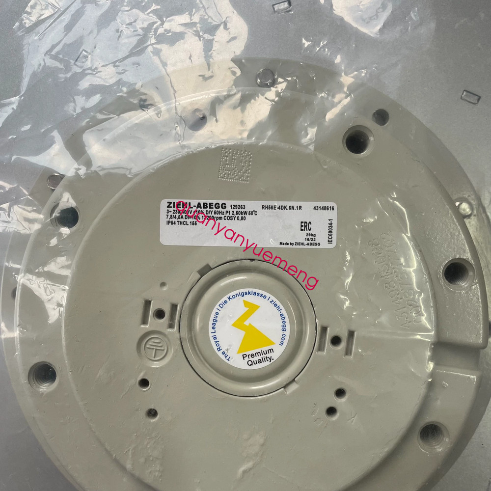 1PCS NEW ZIEHL-ABEGG RH56E-4DK.6N.1R FAN via FedEx or DHL