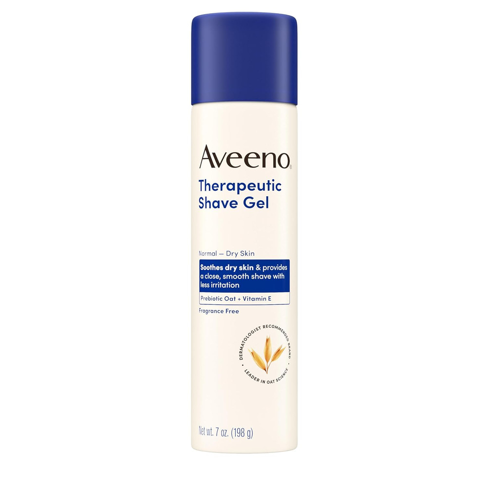 Aveeno Therapeutic Shave Gel with Oat and Vitamin E to Help Prevent Nicks and Cu