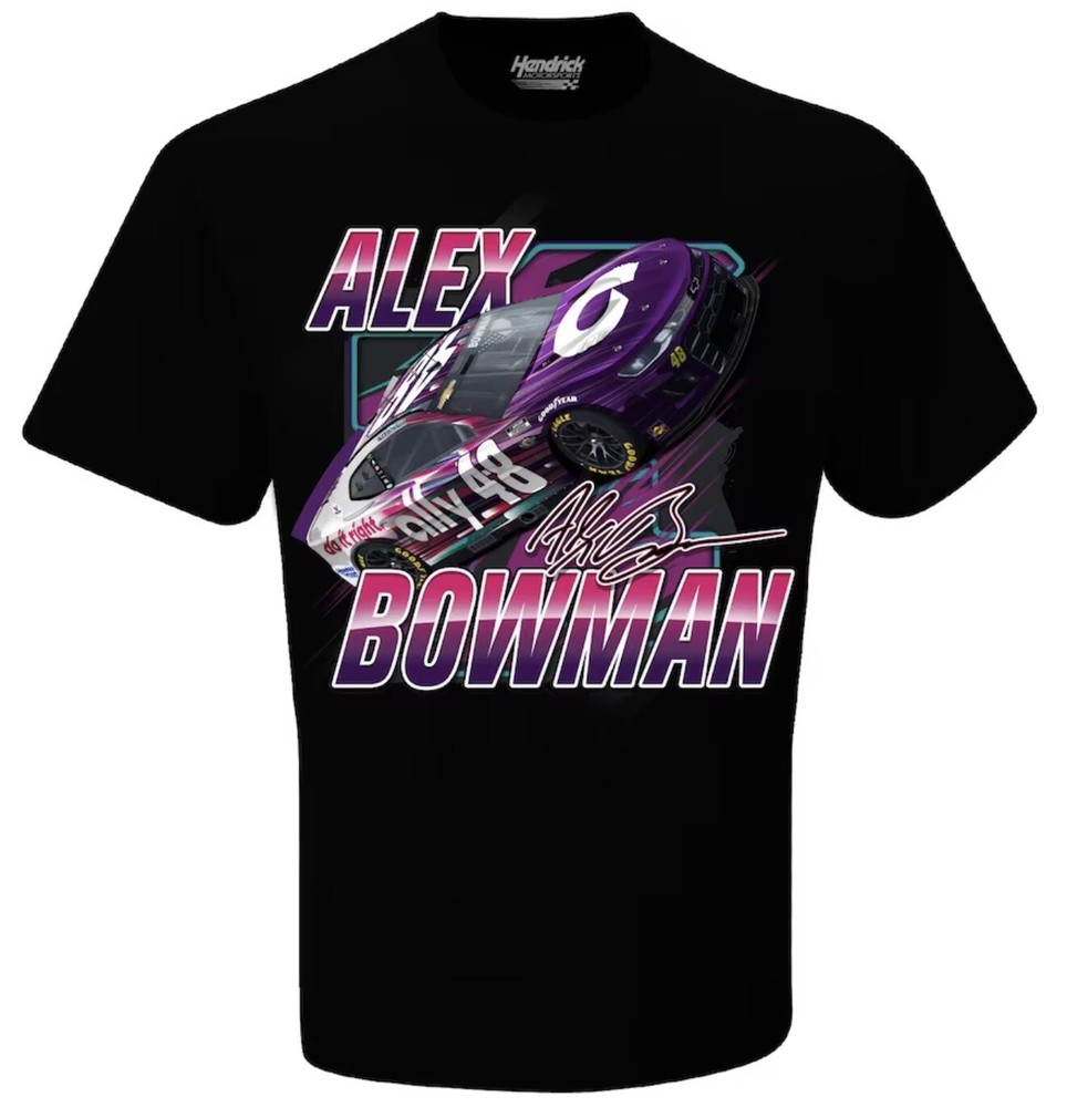 (LG) NASCAR ALEX BOWMAN #48 Racing Shirt HENDRICK MOTOR SPORTS Graphic Tee NWT