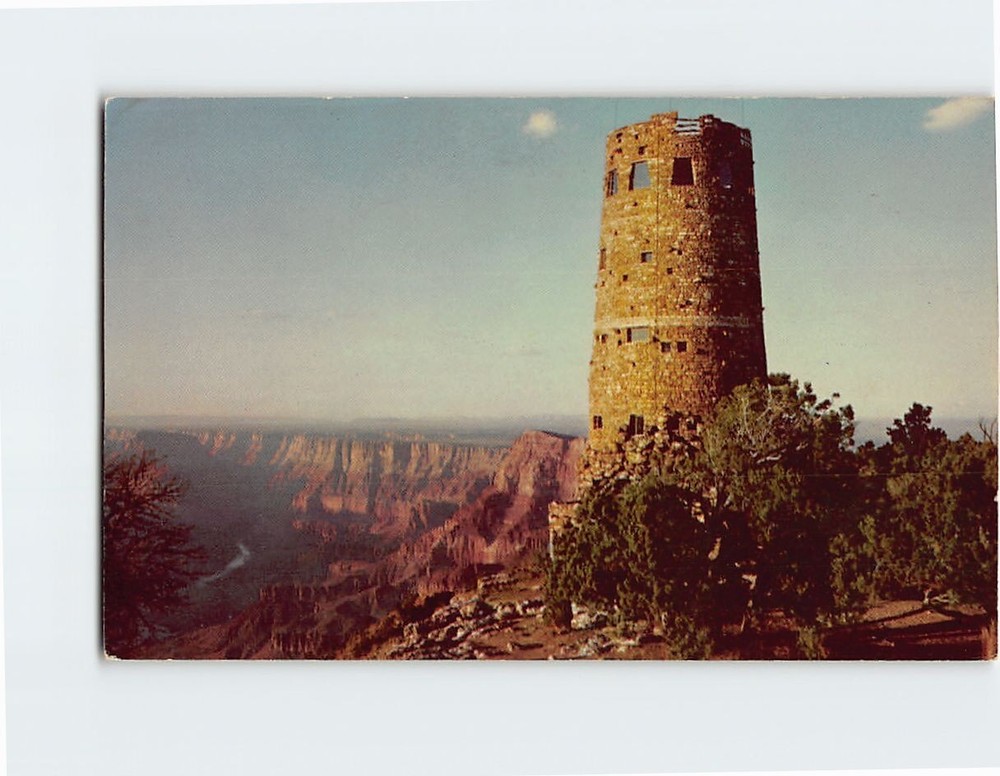 Postcard The Watchtower at Desert View Grand Canyon National Park Arizona USA