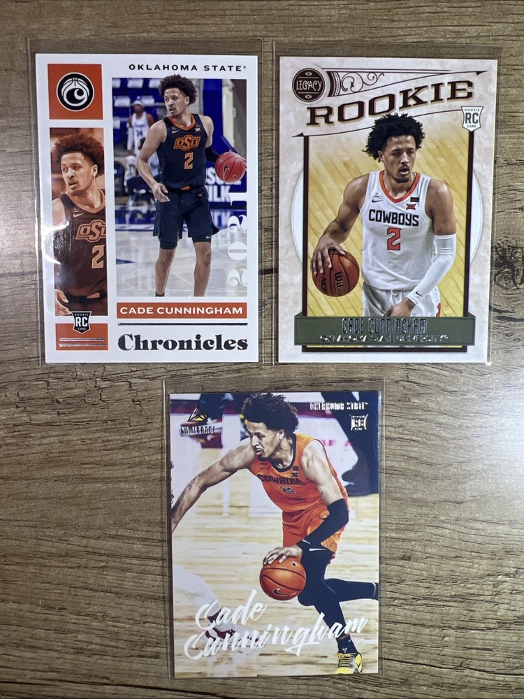 Lot Of 3 2021-22 Panini Chronicles Draft Picks - Cade Cunningham RCs
