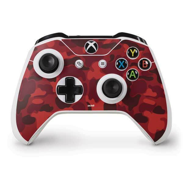 Camouflage Xbox One S Controller Skin - Red Street Camo