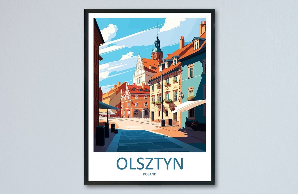 Olsztyn Travel Print Wall Art Olsztyn Wall Hanging Home Dcor Olsztyn Gift Art