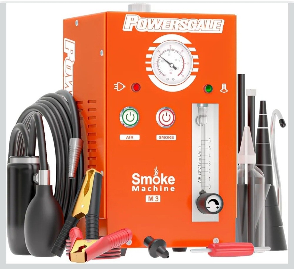 M3 Automotive Smoke Machine Built-in Air Pump, 19-23 PSI Leak Detection, 2024...