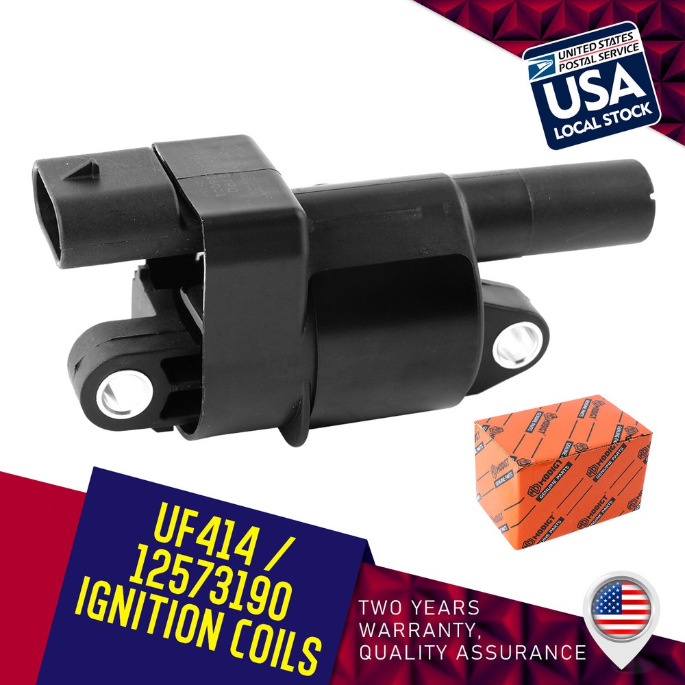 Genuine UF414 Ignition Coil Compatible with D514A GN10165 6737104 12573190 5C1555