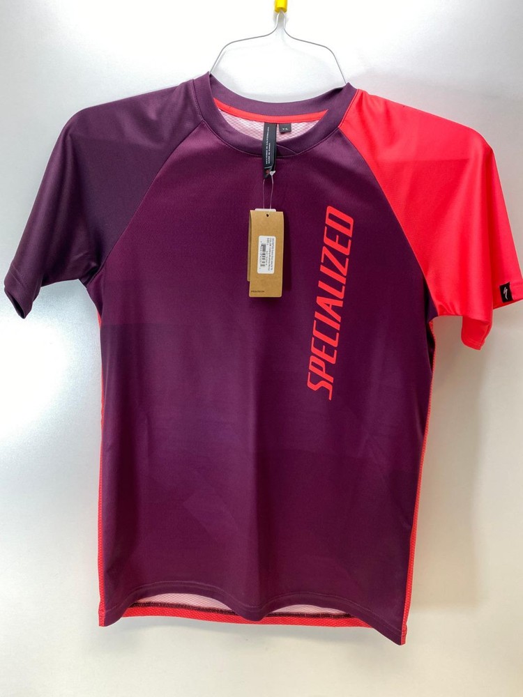 Specialized Kids Enduro Grom Jersey Berry Acid Lava Large-image