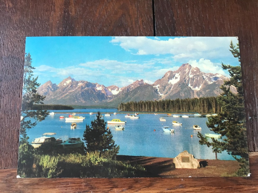 Colter Bay Marina Grand Teton National Park Wyoming Postcard