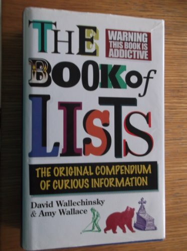 The Book of Lists By David Wallechinsky and Amy Wallace