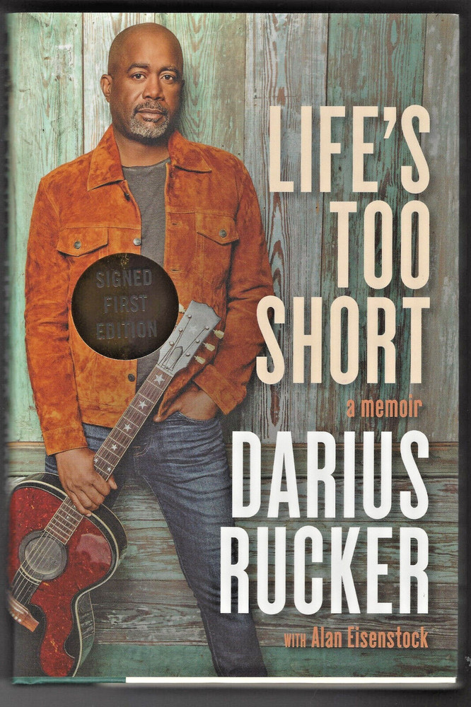 Darius Rucker (Hootie & The Blowfish) HAND SIGNED Life's Too Short : A Memoir