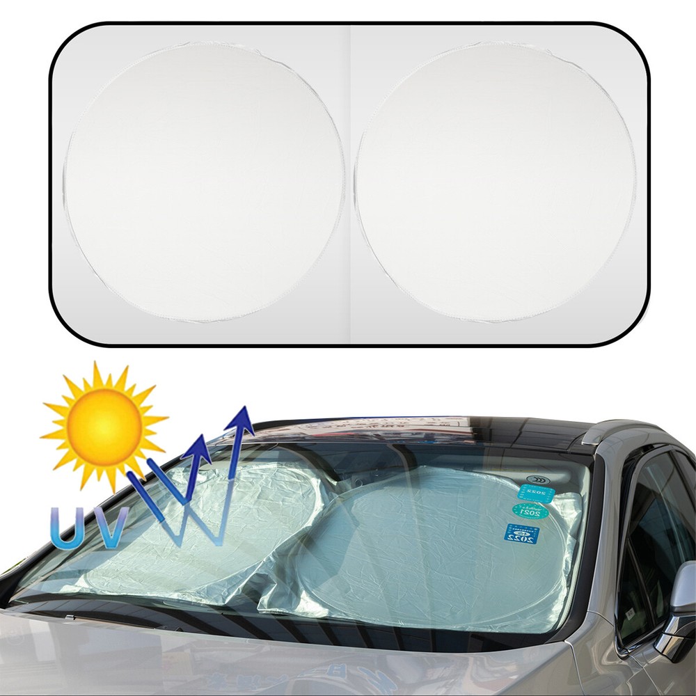 Large Foldable SUV Car Sunshade for Windshield UV Protection and Glare Reduction