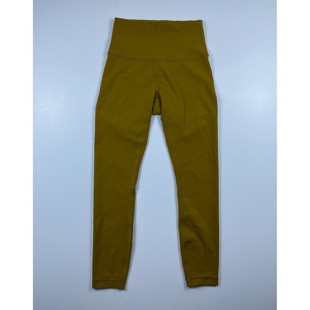 Lululemon Align High-Rise Pant 28 Gold Spice Mustard Yellow Leggings Size 4