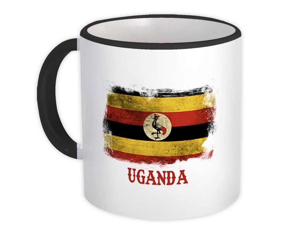 Gift Mug : Uganda Ugandan Flag Africa African Country National Souvenir Vintage