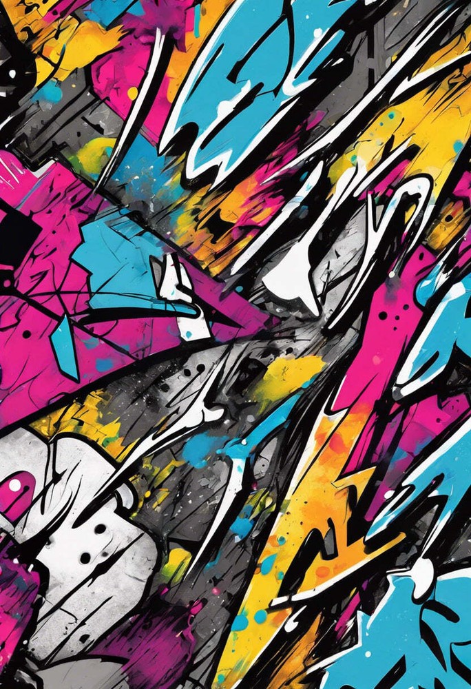 Abstract Graffiti Art Digital Painting Art Print-image