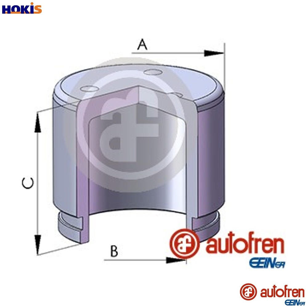 PISTON BRAKE CALIPER D025757 FOR PEUGEOT 308/II/SW VOLVO HNP /HNV /HNZ 1.2L 4cyl