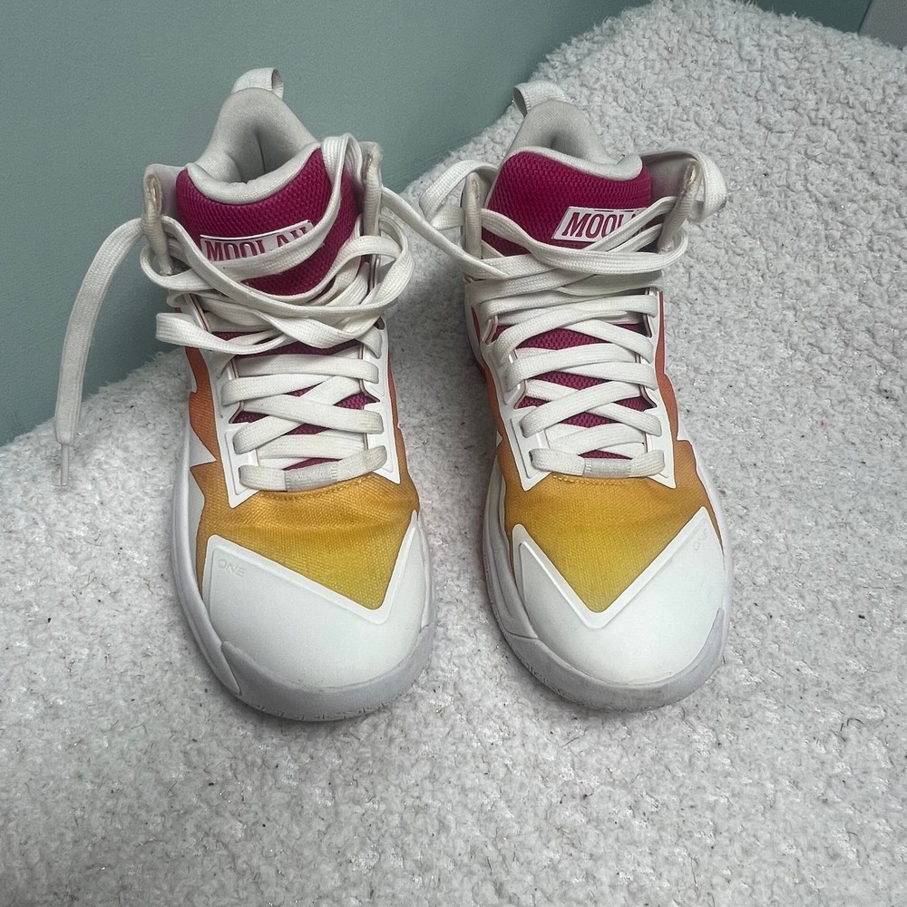 Moolah Kicks Womens Triple Double Basketball Shoes Pink/Orange Size 8.5