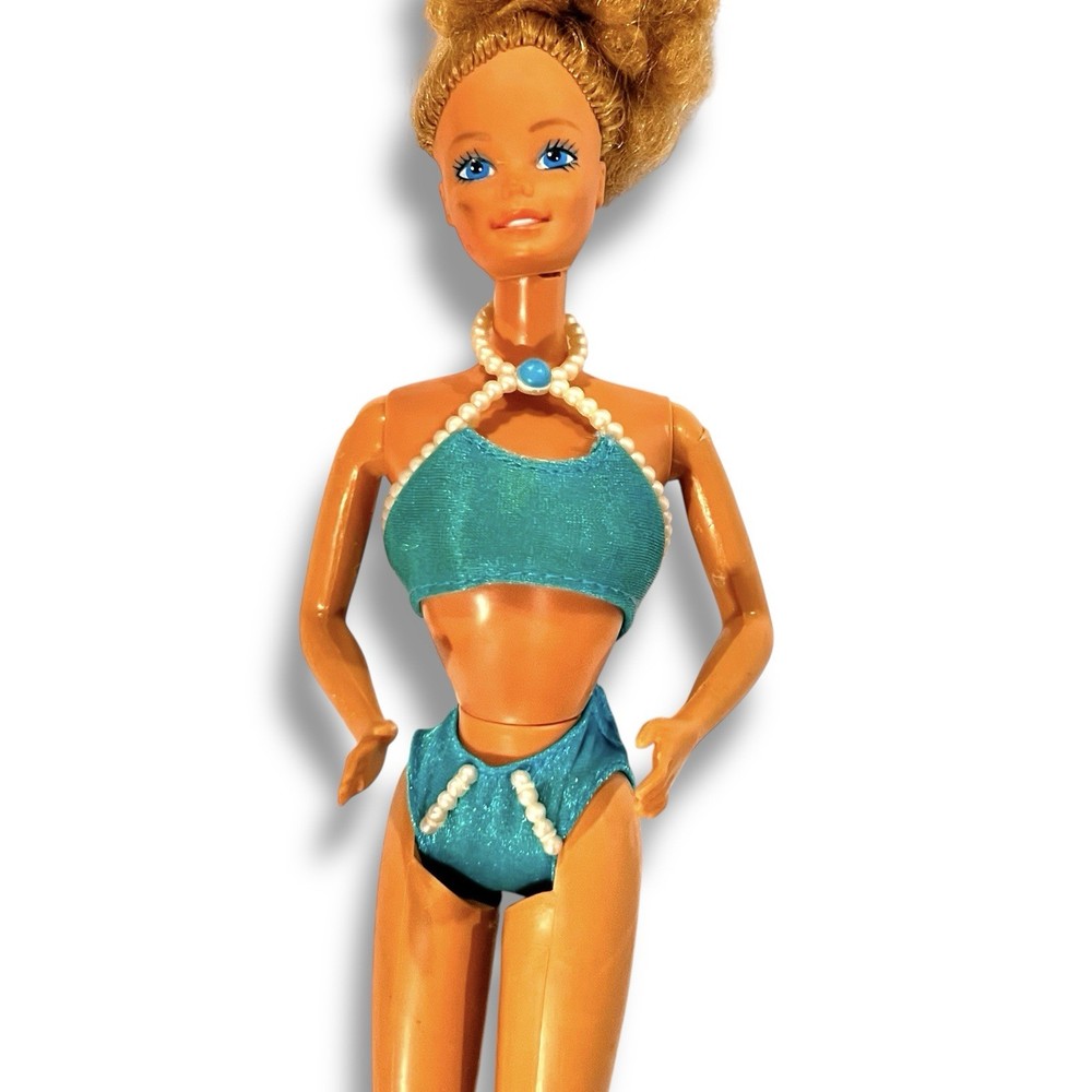 VTG PEARL BEACH Barbie 1997 Mattel #18576 2 Pc Bikini -Bathing Suit Only B1