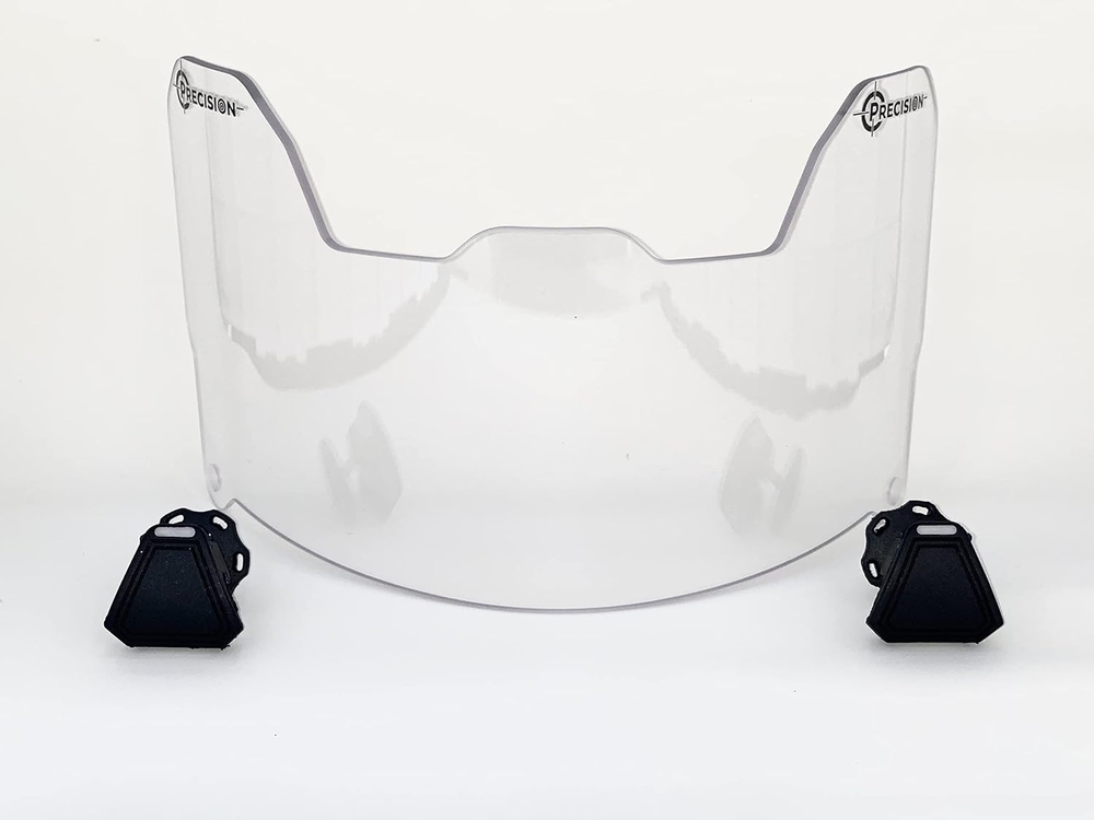 Precision Crystal Clear Football Helmet Visor // Eye-Shield // Fits Major Brands
