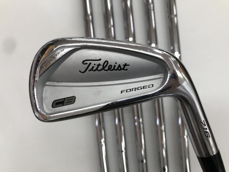 Titleist CB 716 Iron Set Right Hand S200 Steel Stiff Flex 38in D/G Amt