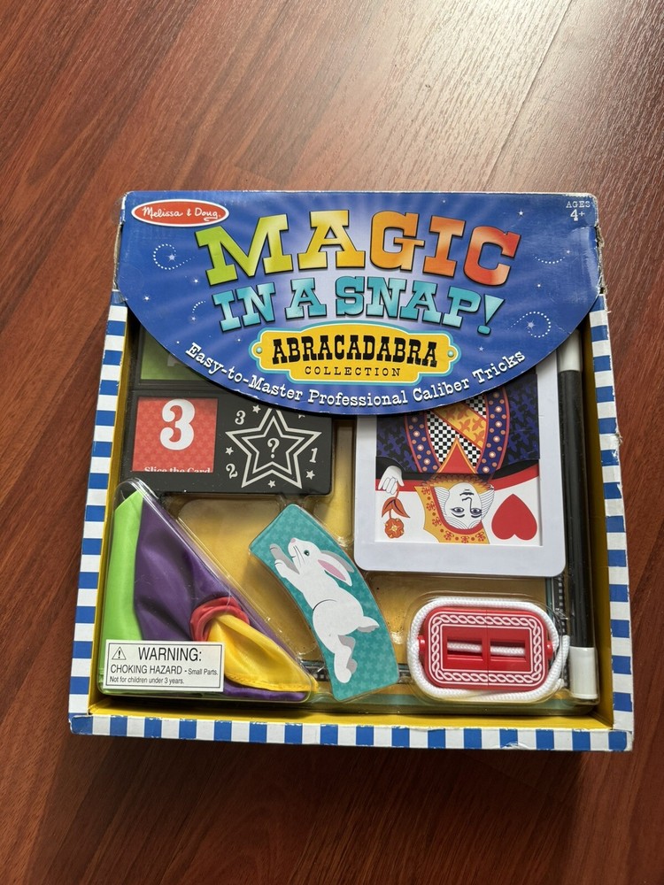 Melissa & Doug Magic In A Snap! Abracadabra Collection Magic Tricks Set 10 Pcs.-image