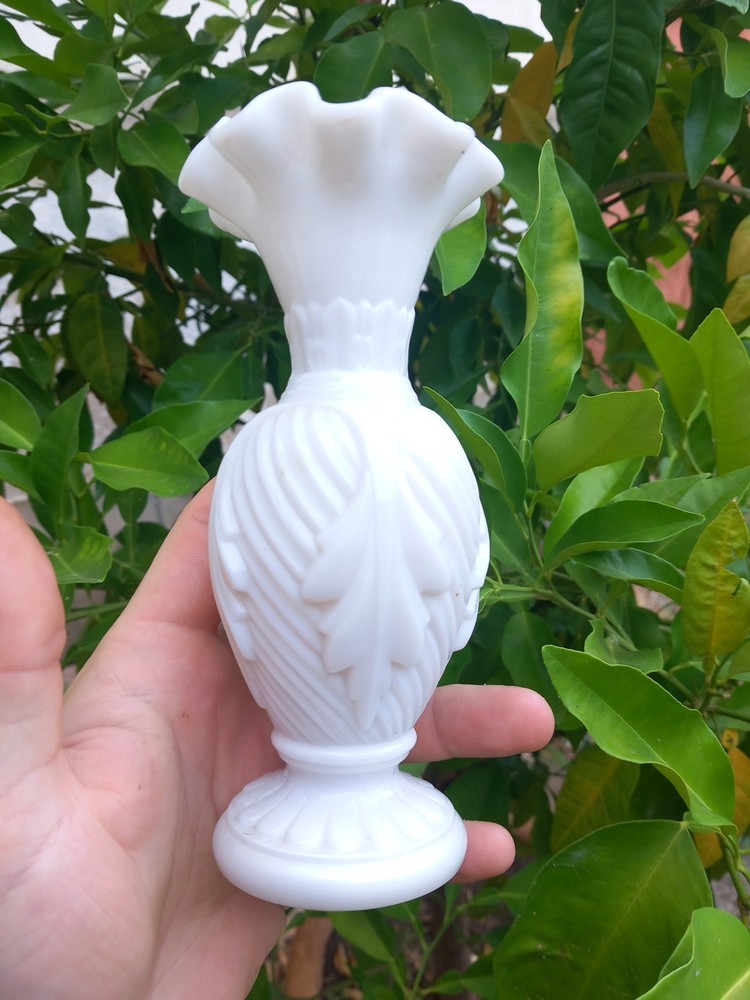Opaline Glass Vase Tulip Opaline 19th Century