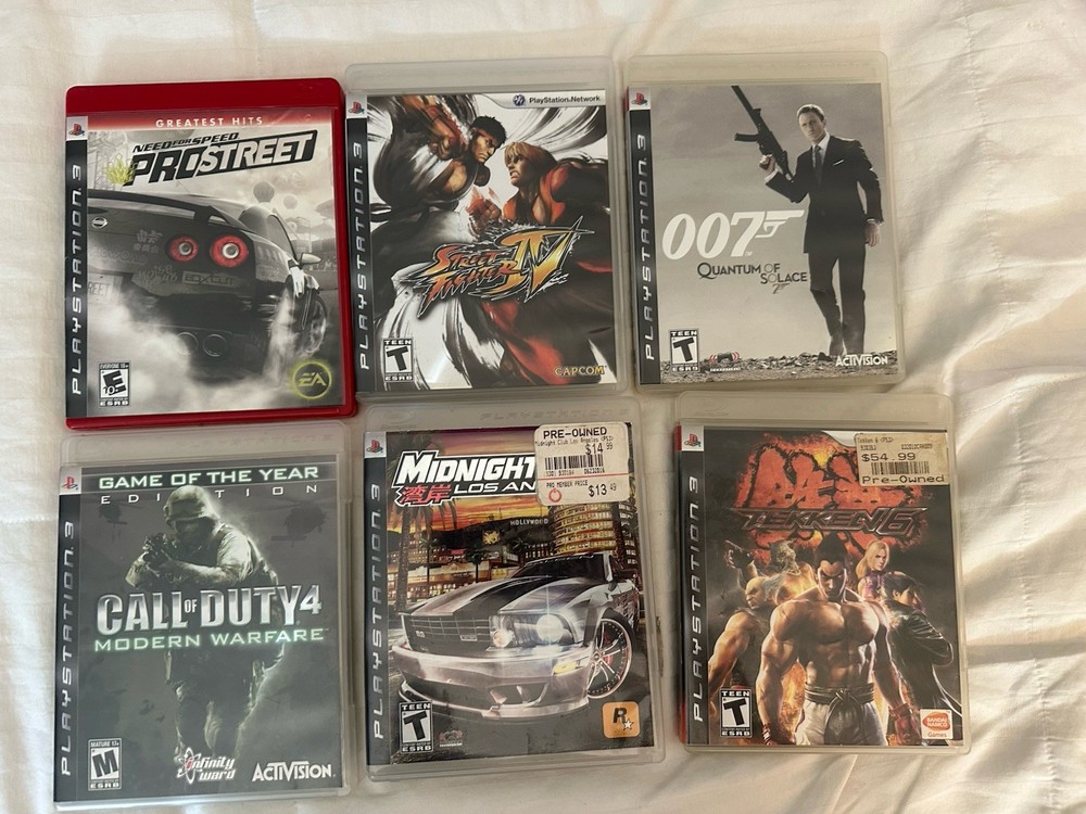 Sony Playstation 3 Ps3 6 Game Lot