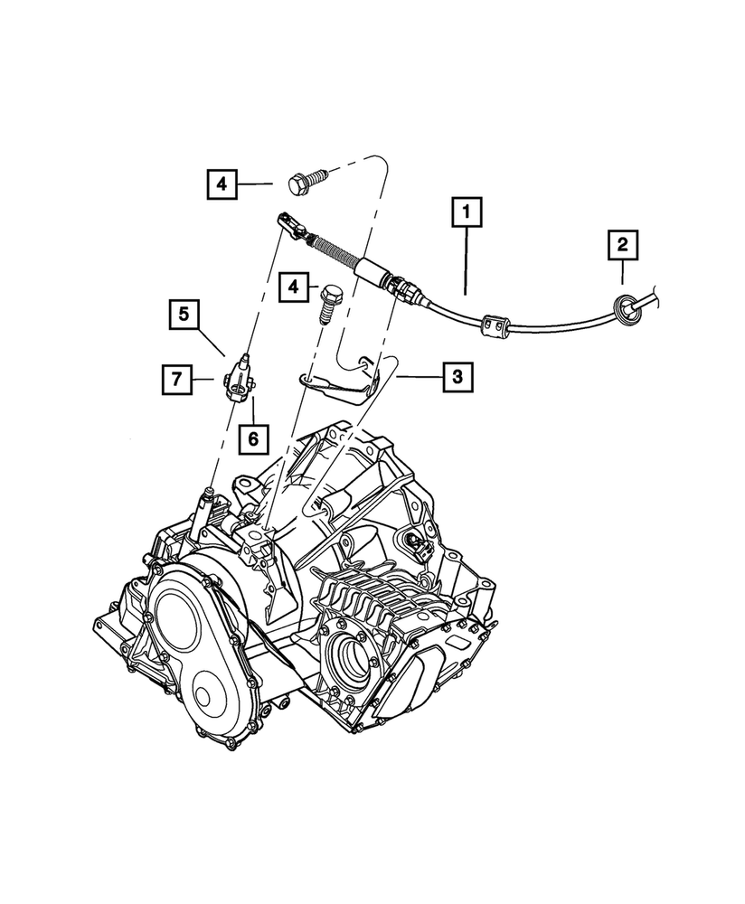 Genuine Mopar Gearshift Control Lever Mounting Nut 6511861AA