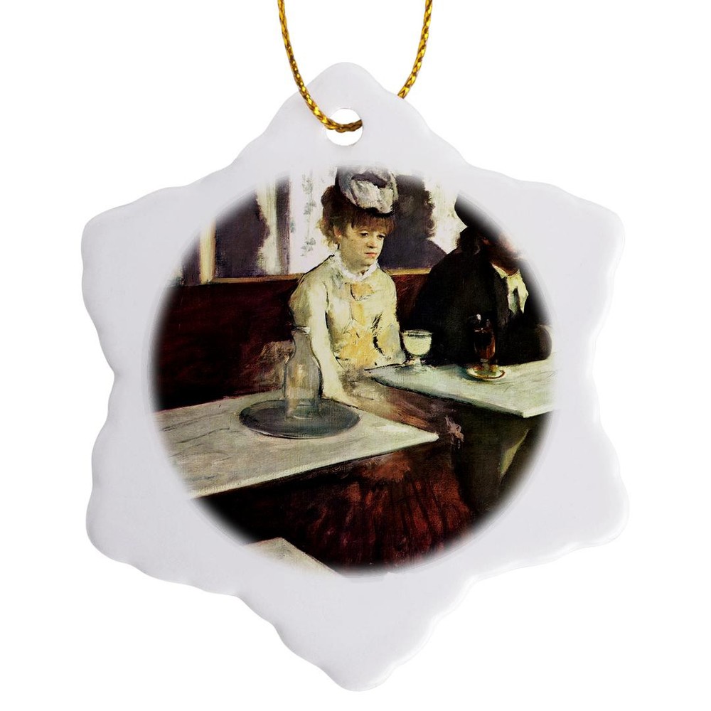 3D Rose Edgar Degas Absinthe Ornament for Home or Gift-image