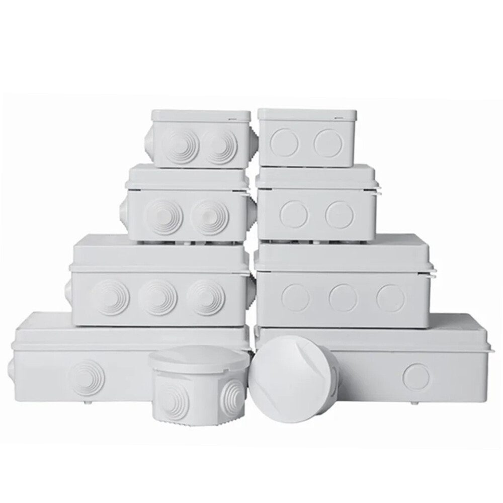 Electrical Junction Box Waterproof ABS Plastic In/Outdoor Project Enclosure Case-image