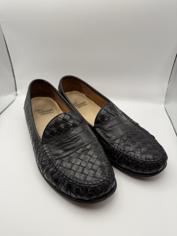 Allen Edmonds - Capri Penny Loafers - Woven - Black 9 D