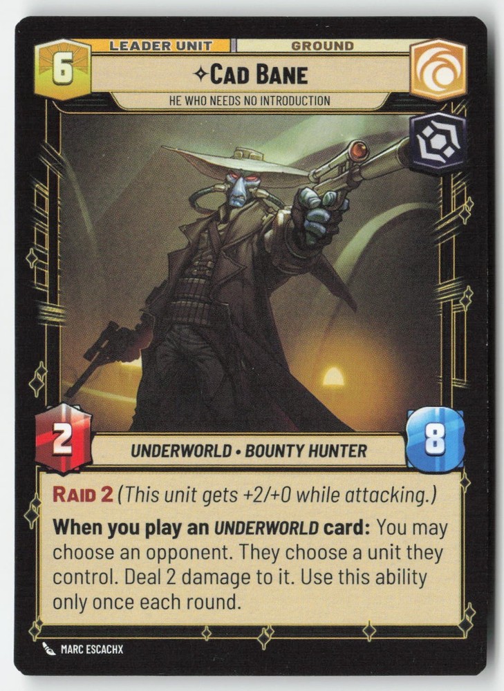 SWU - Cad Bane SHD 014 Non-Foil
