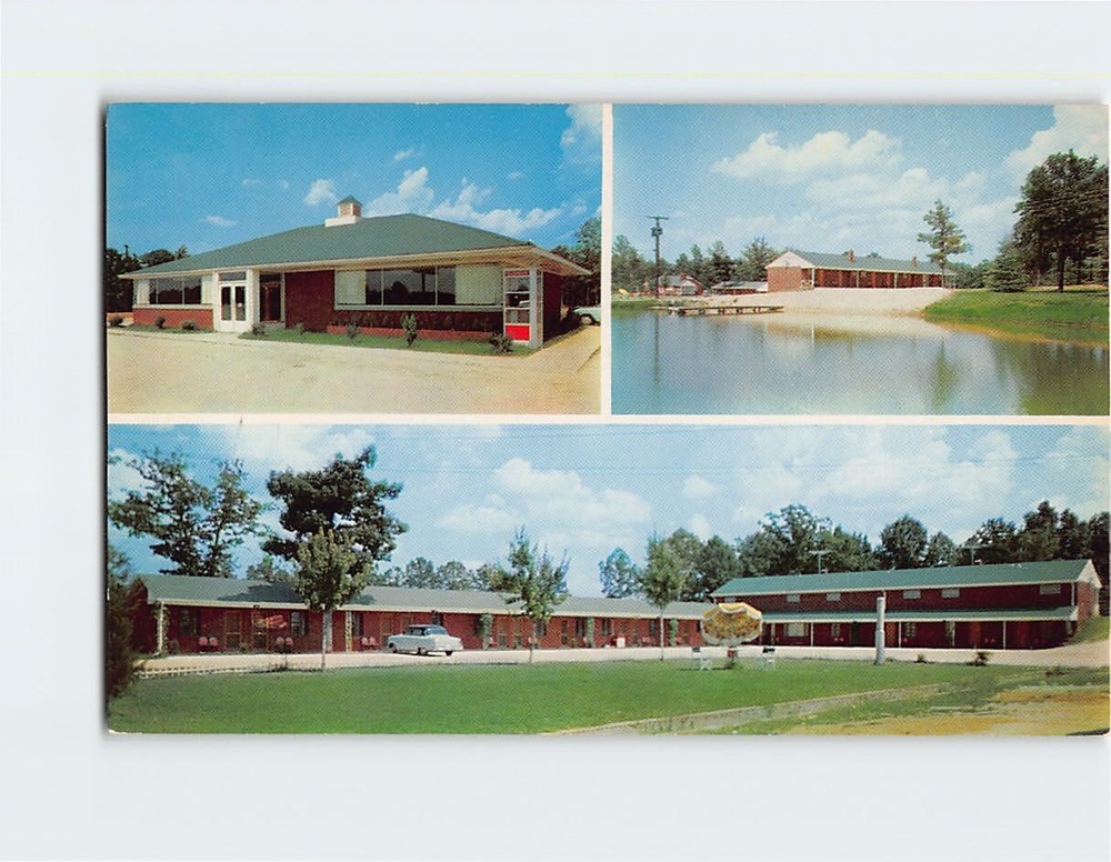 Postcard Blake's Motel & Restaurant Candor North Carolina USA