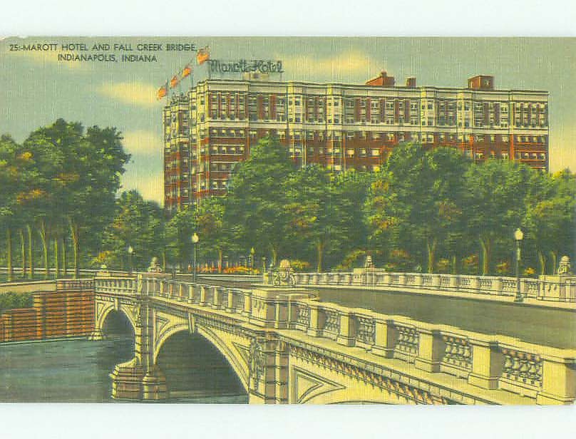 Unused Linen MARROTT HOTEL Indianapolis Indiana IN hr7959