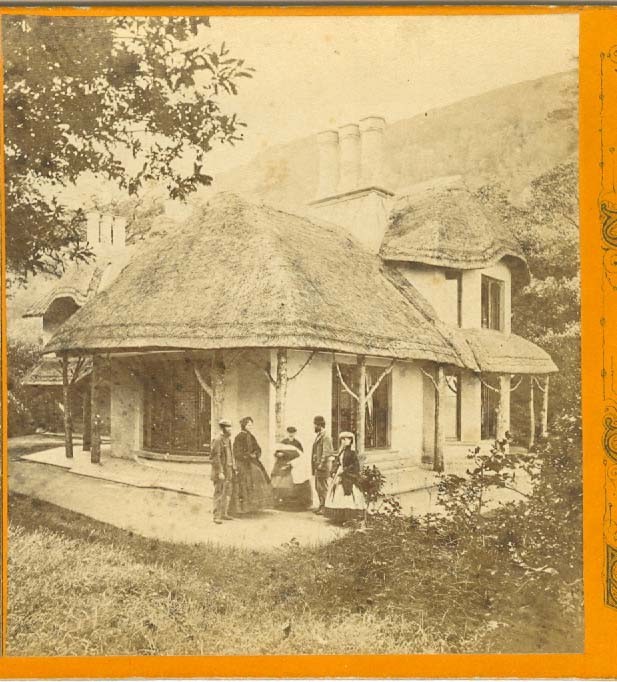 B7096~ IRELAND 1860s Stereoview- Glena Cottage, Lake Killarney, W. Lawrence