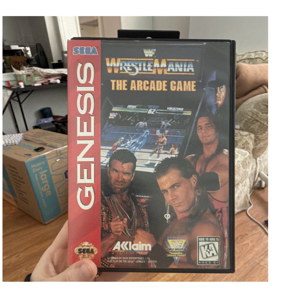 Acclaim WWF WrestleMania: The Arcade Game Sega Genesis NTSC Fighting Manual