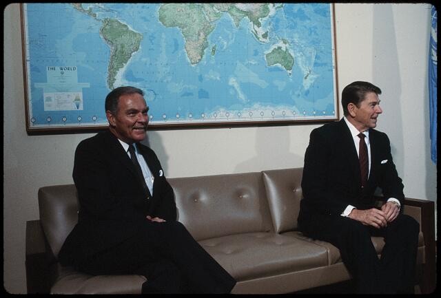 Photo:New York NY United Nations Ronald Reagan Alexander Haig 1981