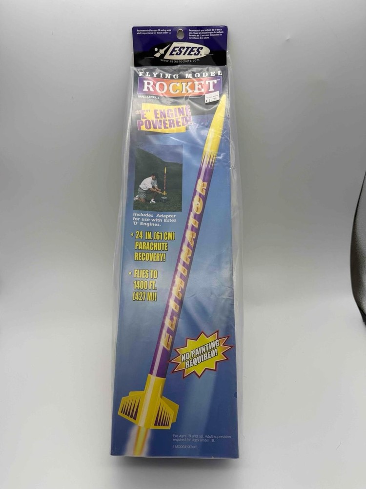 Estes Eliminator Flying Model Rocket Kit #1950 Sealed Engine Powered Vintage