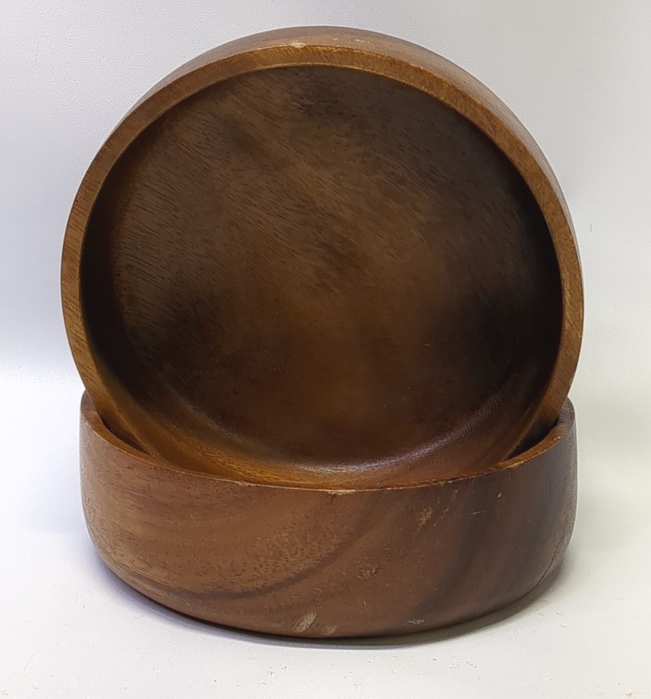 Wooden Vintage Salad Bowls 2