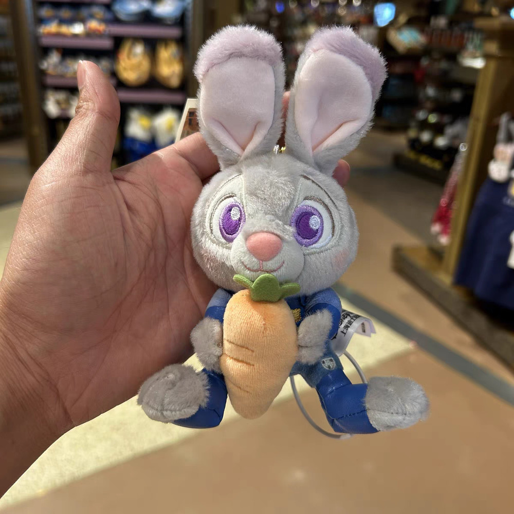 Authentic Disney 2025 Zootopia Judy 5inches Plush Pendant Shanghai Disneyland