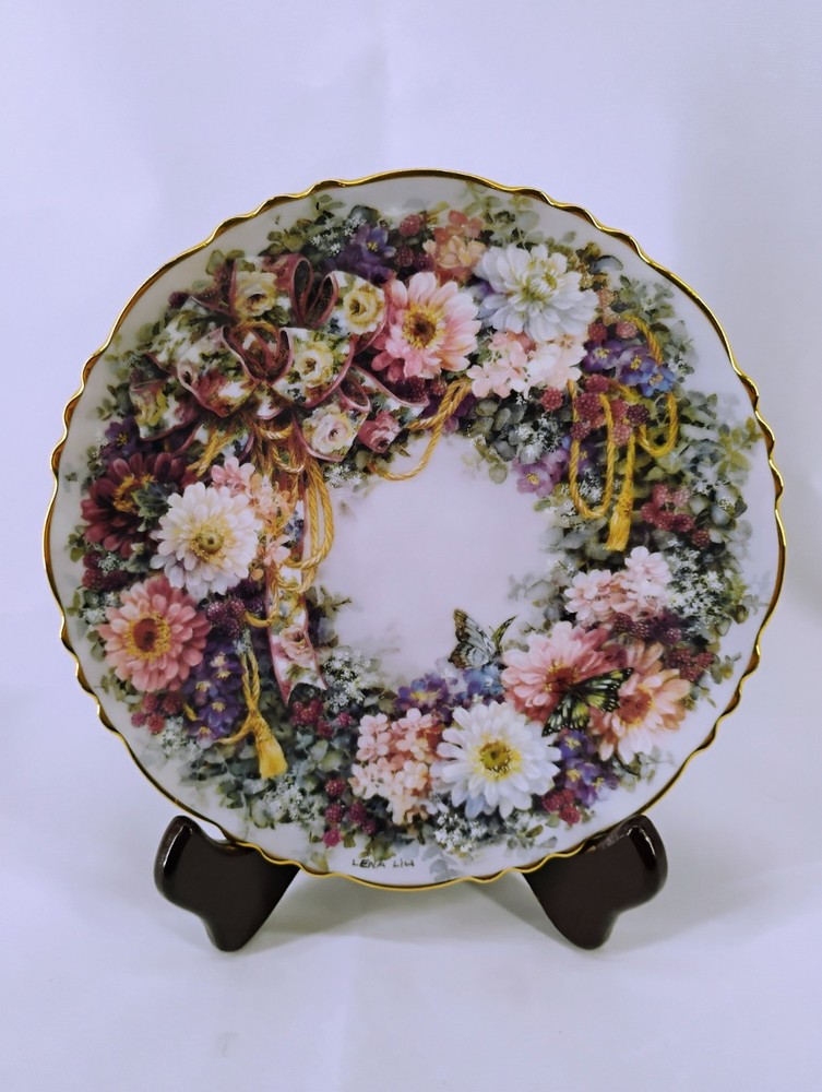 1994 Lena Liu Circle of Romance Porcelain Plate Bradford Exchange 4th Issue