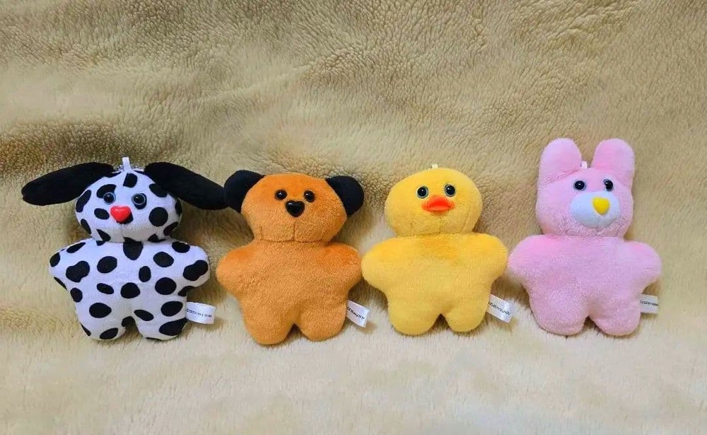 [Set of 4] mojojojo mascot plush toy with ball chain
