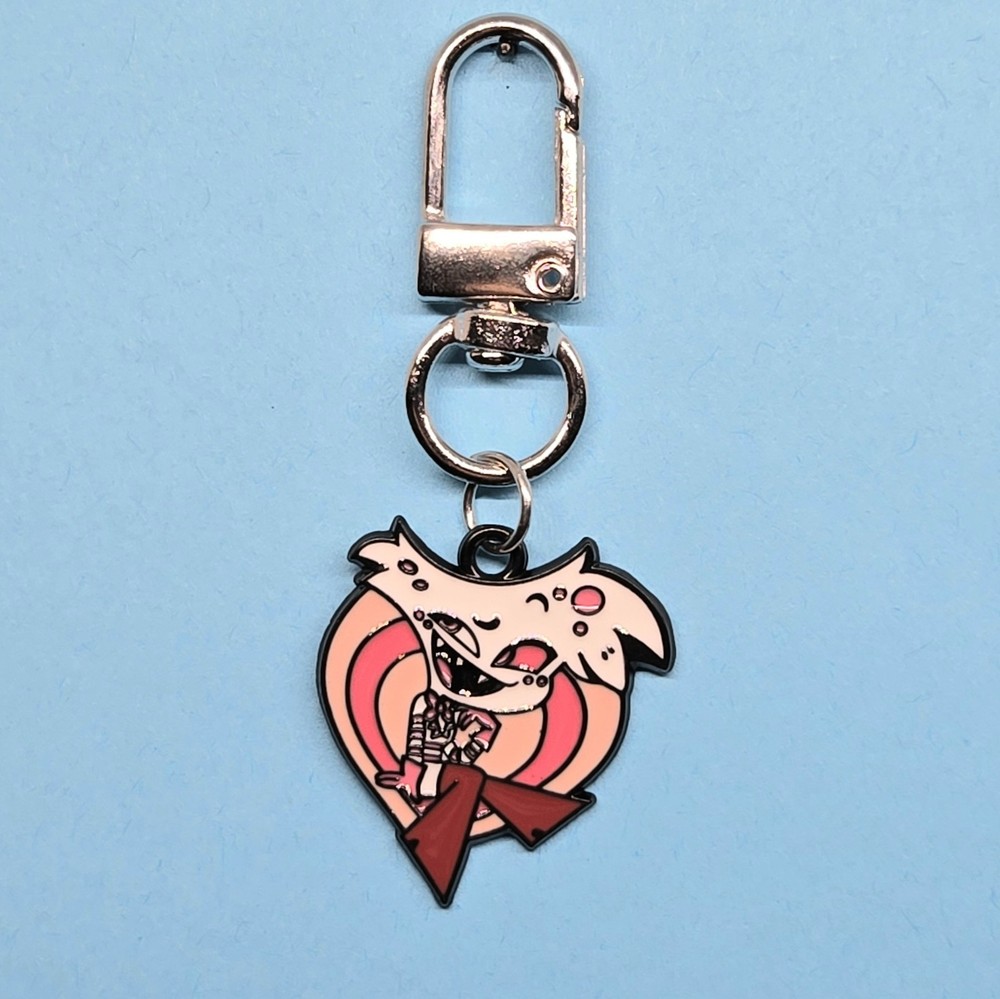 Angel Dust Mini Keychain Hazbin Hotel Cartoon