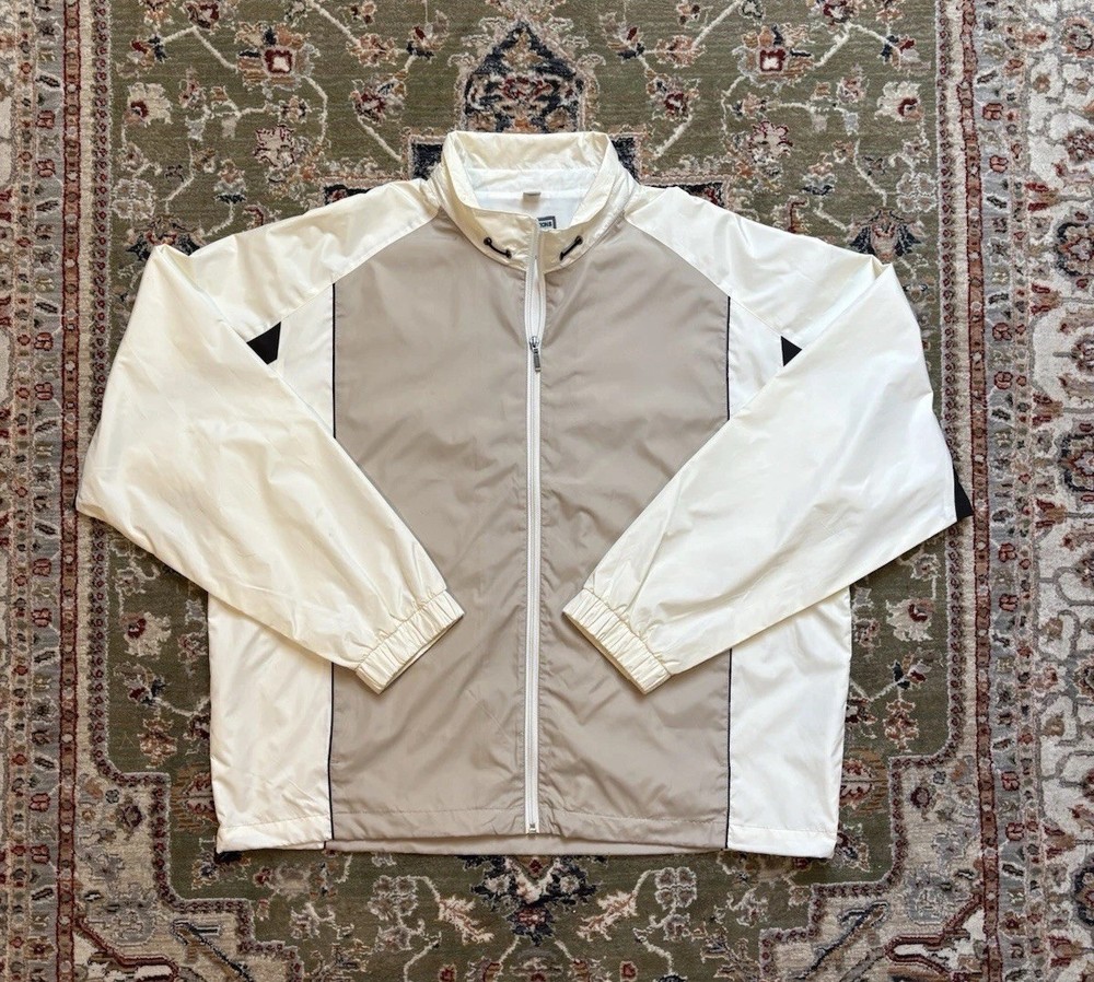 Vintage IBM Tech Company Computer 90s Windbreaker Zip-up Jacket XL
