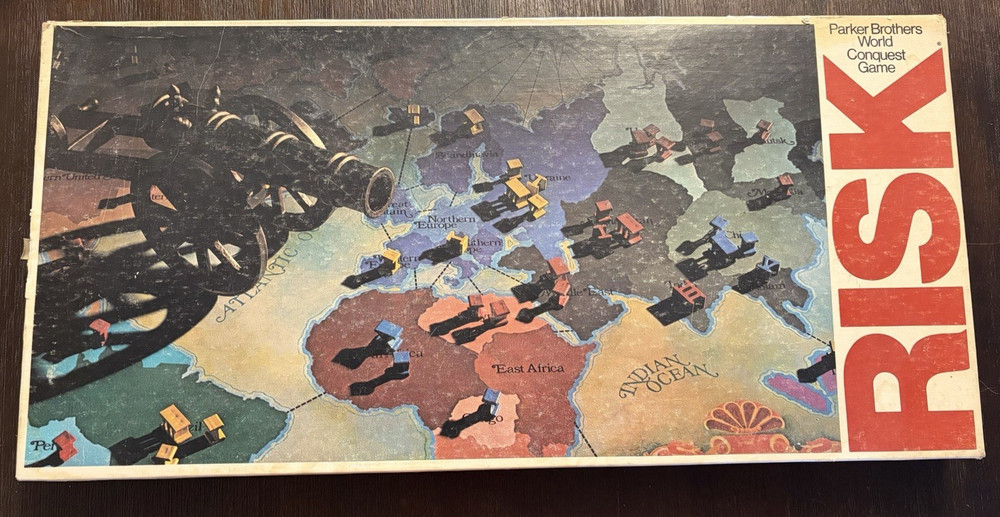 Parker Brothers Risk World Conquest Strategy Board Game Vintage 1980 Complete